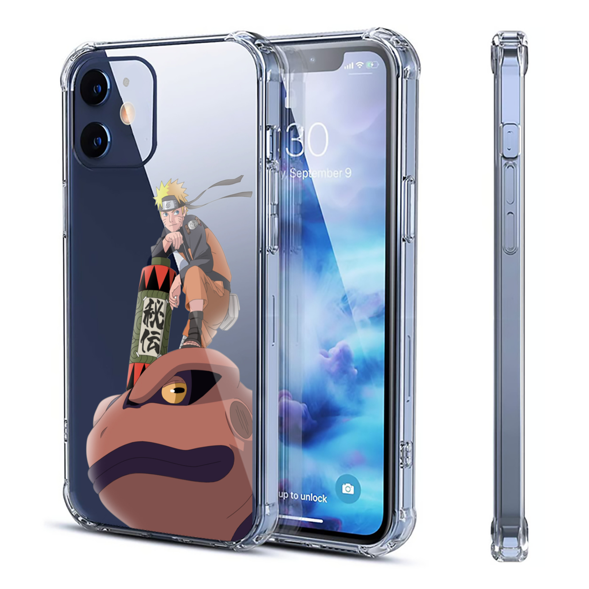 （画像用） NARUTO -ナルト- うずまき ナルト Uzumaki Naruto 【iPhone 12シリーズ対応】透明スマホケース（クリアソフトケース）